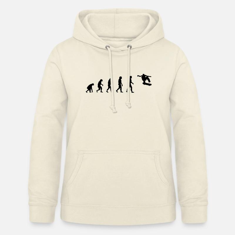 Evolution Skate - Sweat à capuche Femme - vanille