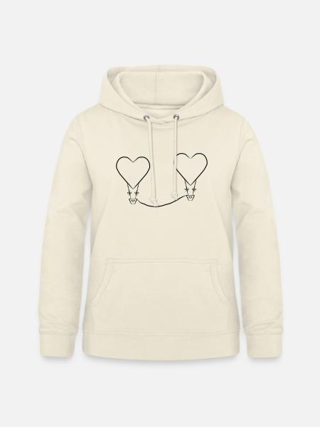 Ballon mit Herzen - Frauen Hoodie - Vanille-Milchshake