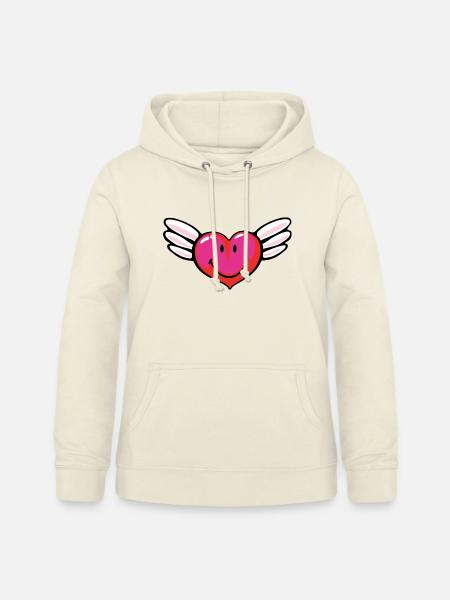 Smiley Love Angel - Frauen Hoodie - Vanille-Milchshake