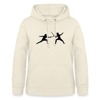 Fechten - Frauen Hoodie - Vanille-Milchshake - Vorne - AI Model Female 172 light (172cm)