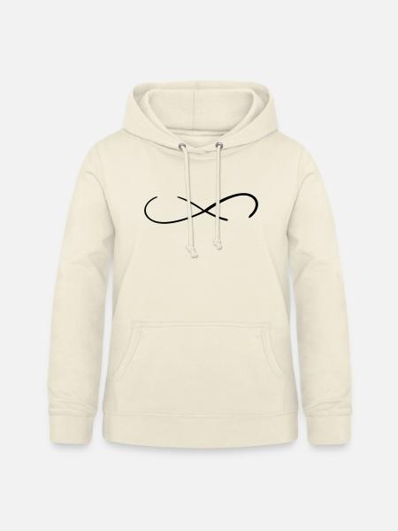 Unendlich mit Wunschtext Feld - Frauen Hoodie - Vanille-Milchshake
