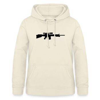 Fusil - Sweat à capuche Femme - vanille - Devant - AI Model Female 172 light (172cm)