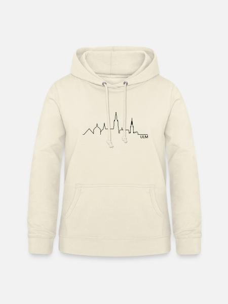 Skyline Ulm Silhouette - Frauen Hoodie - Vanille-Milchshake