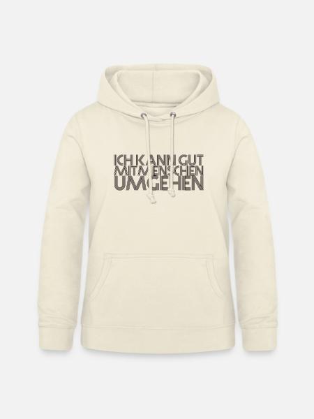mitmenschen umgehen - Frauen Hoodie - Vanille-Milchshake