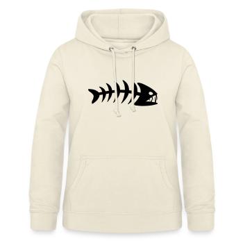 Fischgräten Piranha - Frauen Hoodie - Vanille-Milchshake - Vorne - AI Model Female 172 light (172cm)