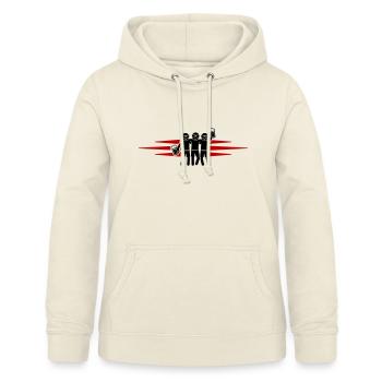 Équipe de fête - Sweat à capuche Femme - vanille - Devant - AI Model Female 172 light (172cm)