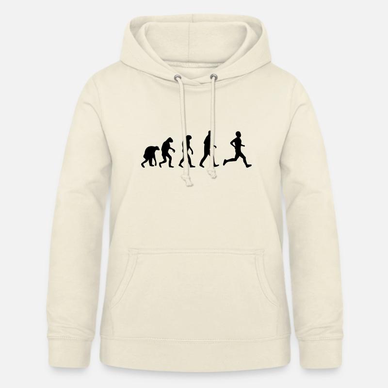 running evolution - Women's Hoodie - vanilla