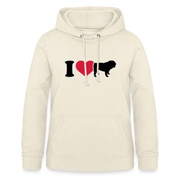 Bulldogge - Frauen Hoodie - Vanille-Milchshake - Vorne - AI Model Female 172 light (172cm)