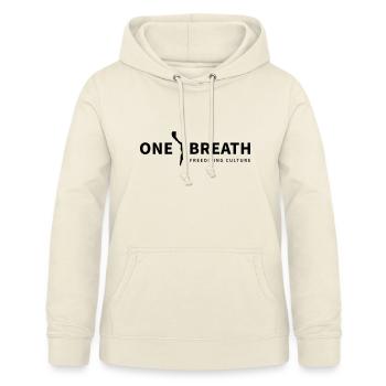One Breath – Freediving Apnée - Sweat à capuche Femme - vanille - Devant - AI Model Female 172 light (172cm)
