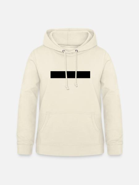 STRICH - Querstrich - Längsstrich - LINE - MINUS - Frauen Hoodie - Vanille-Milchshake