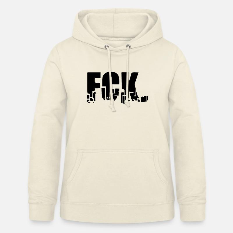 FCK. - Sweat à capuche Femme - vanille