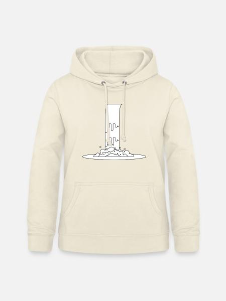 minimal waterfall - Frauen Hoodie - Vanille-Milchshake