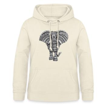 Elefant - Frauen Hoodie - Vanille-Milchshake - Vorne - AI Model Female 172 light (172cm)