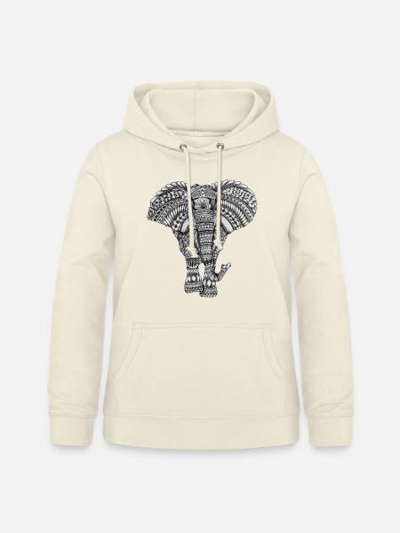 Elefant - Frauen Hoodie - Vanille-Milchshake