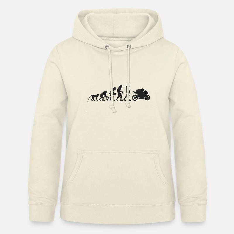 Evolution motorcycle - Women's Hoodie - vanilla