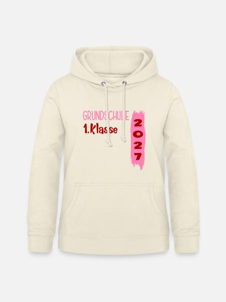 Grundschule 1. Klasse 2027 - Frauen Hoodie - Vanille-Milchshake
