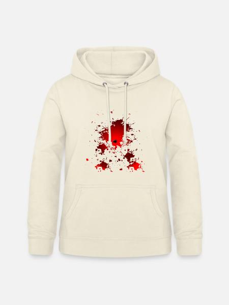 HALLOWEEN KOSTÜM EINSCHLUSSLOCH BLUT - Frauen Hoodie - Vanille-Milchshake