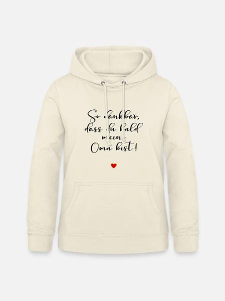 SCHWANGERSCHAFT VERKÜNDEN BABY - Frauen Hoodie - Vanille-Milchshake