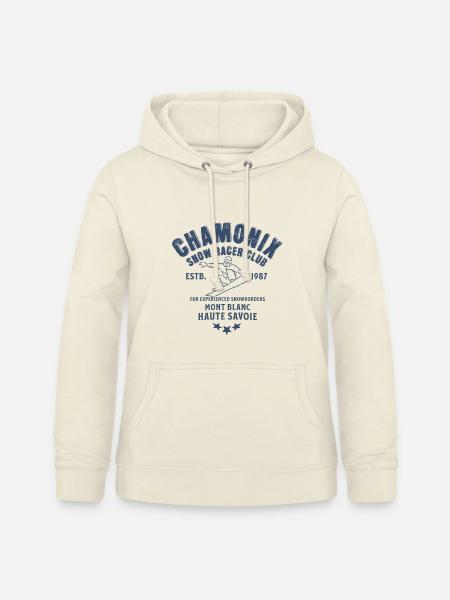 Chamonix Snowboard Club Mont Blanc - Frauen Hoodie - Vanille-Milchshake