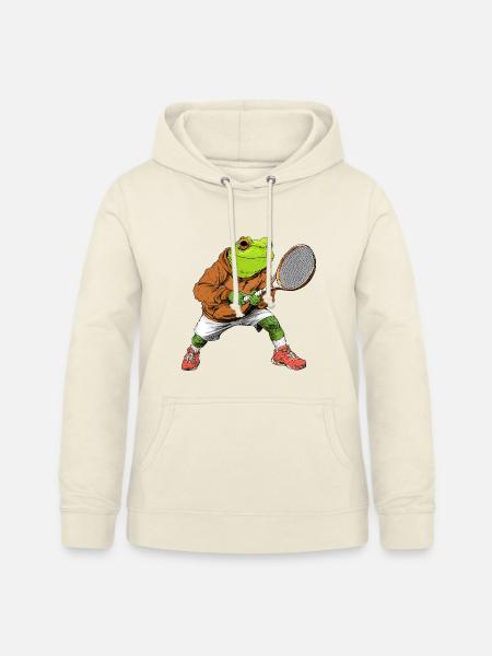 Frösche Tennis - Frauen Hoodie - Vanille-Milchshake