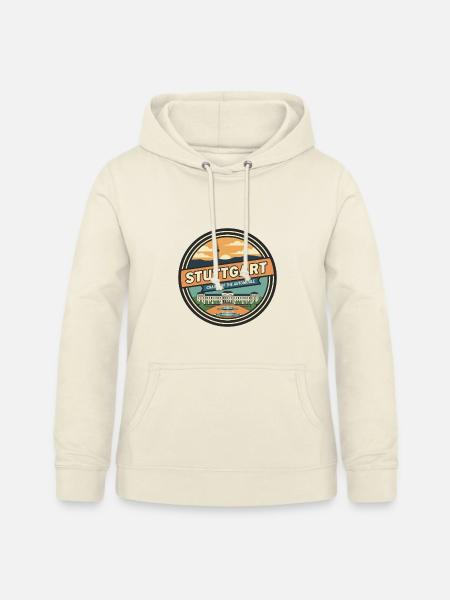 Retro Stuttgarter Schlossplatz-Abzeichen - Frauen Hoodie - Vanille-Milchshake