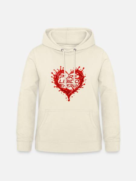 Pure Libido Energie Herz-Splash - Frauen Hoodie - Vanille-Milchshake