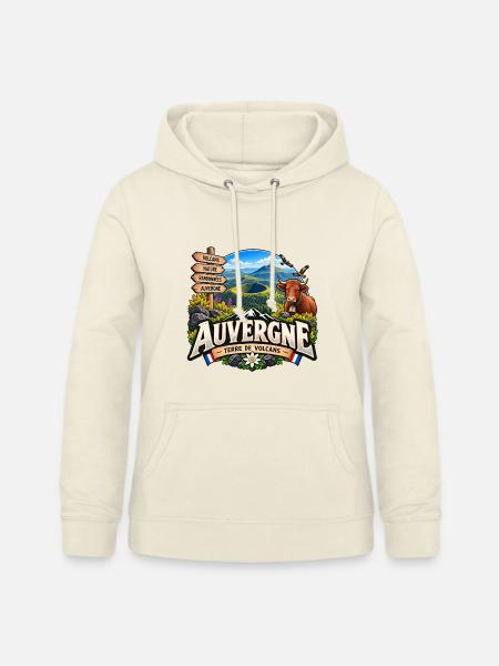 Auvergne – Land der Vulkane - Frauen Hoodie - Vanille-Milchshake