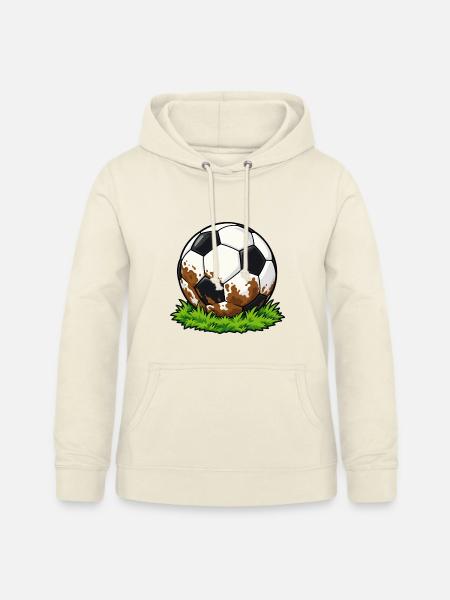 Schlammiger Fußball - Frauen Hoodie - Vanille-Milchshake