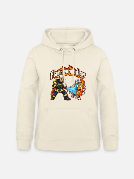 Flammenbändiger – Feuerwehr mit Humor - Frauen Hoodie - Vanille-Milchshake