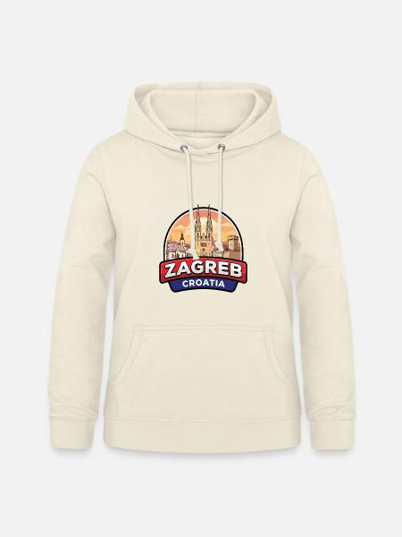 Zagreb Kroatien Reiseabzeichen St. Marks-Kirche Geschenk - Frauen Hoodie - Vanille-Milchshake