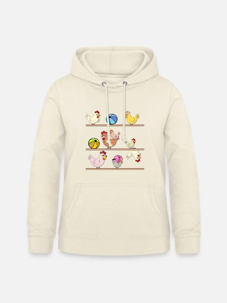 Hühnerstall Hühner Wasserball - Frauen Hoodie - Vanille-Milchshake