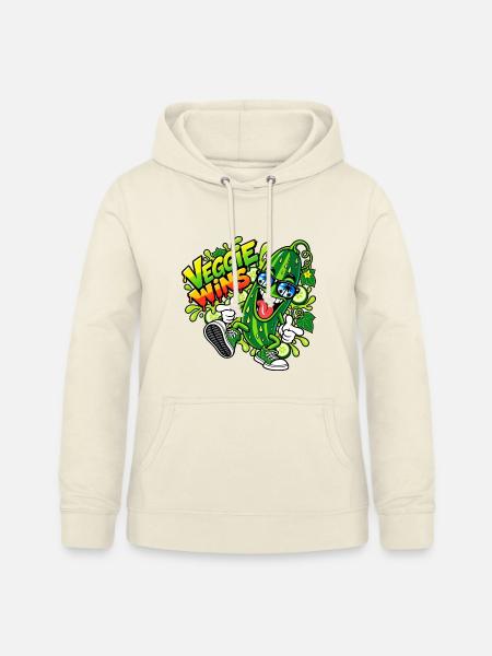 Veggie Wins Gurke - Frauen Hoodie - Vanille-Milchshake