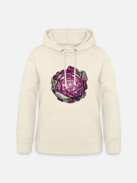 Rotkohl Rosette - Frauen Hoodie - Vanille-Milchshake