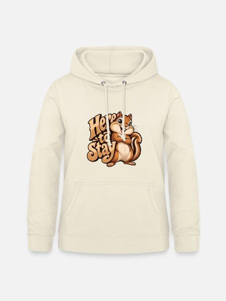 Streifenhörnchen - Frauen Hoodie - Vanille-Milchshake