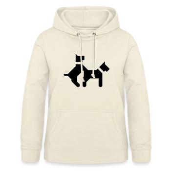 Fickende Hunde - Frauen Hoodie - Vanille-Milchshake - Vorne - AI Model Female 172 light (172cm)