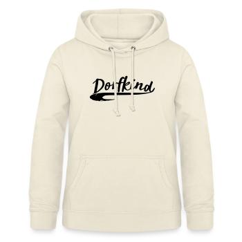 dorfkind dorf stadt liebe land dorfi aufkleber - Frauen Hoodie - Vanille-Milchshake - Vorne - AI Model Female 172 light (172cm)