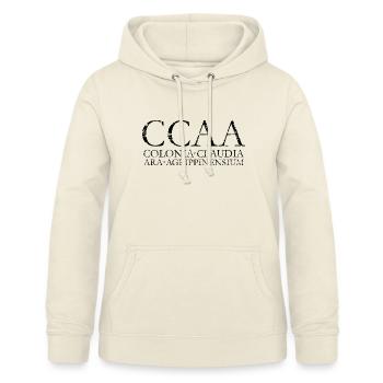 CCAA Colonia Claudia Ara Agrippinensium - Frauen Hoodie - Vanille-Milchshake - Vorne - AI Model Female 172 light (172cm)