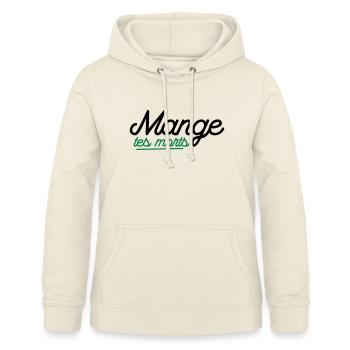 Mange tes morts - Sweat à capuche Femme - vanille - Devant - AI Model Female 172 light (172cm)