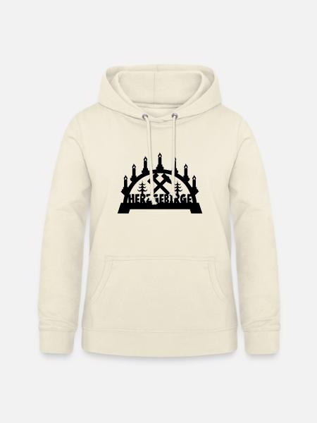 Schwibbogen Lichterbogen Herzgebirge Erzgebirge - Frauen Hoodie - Vanille-Milchshake