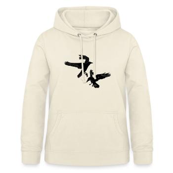 Zwei Flöße Hugin und Munin - Frauen Hoodie - Vanille-Milchshake - Vorne - AI Model Female 172 light (172cm)