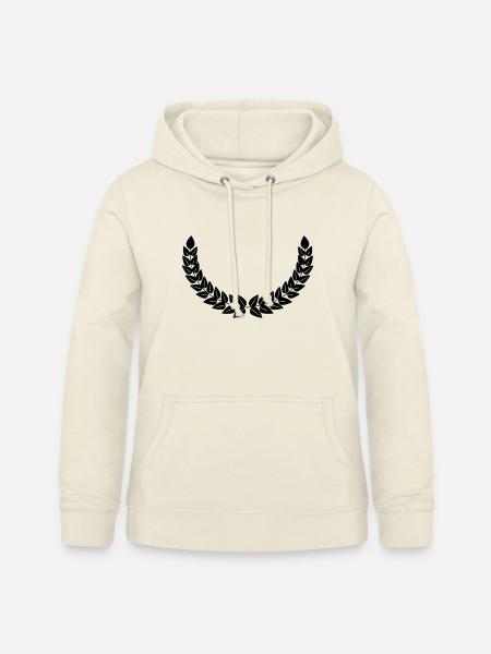 Lorbeerkranz Dekoration - Frauen Hoodie - Vanille-Milchshake