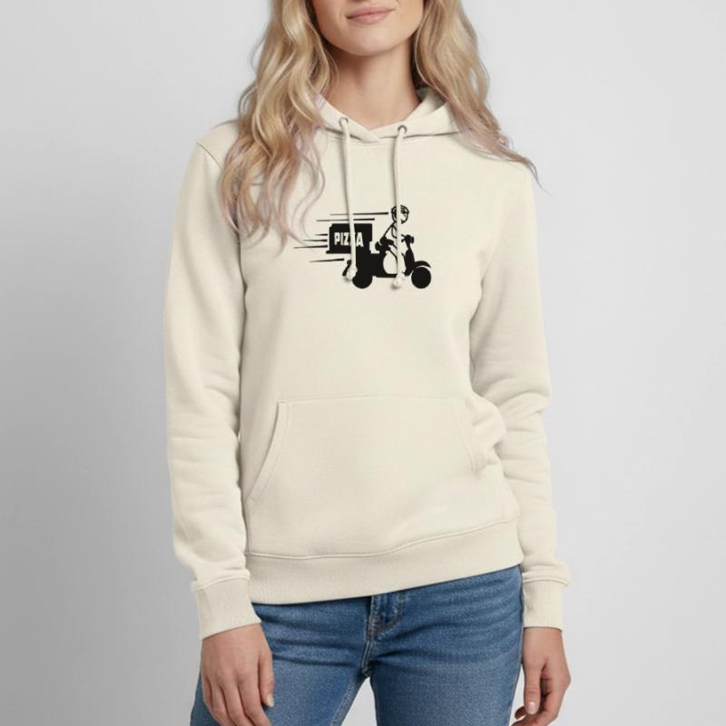 Rollerpaket oder Pizzatext PIZZA Frauen Hoodie
