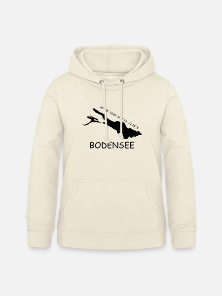 Bodensee Koordinaten - Frauen Hoodie - Vanille-Milchshake