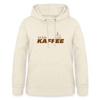 ICH LIEBE KAFFEE - Frauen Hoodie - Vanille-Milchshake - Vorne - AI Model Female 172 light (172cm)