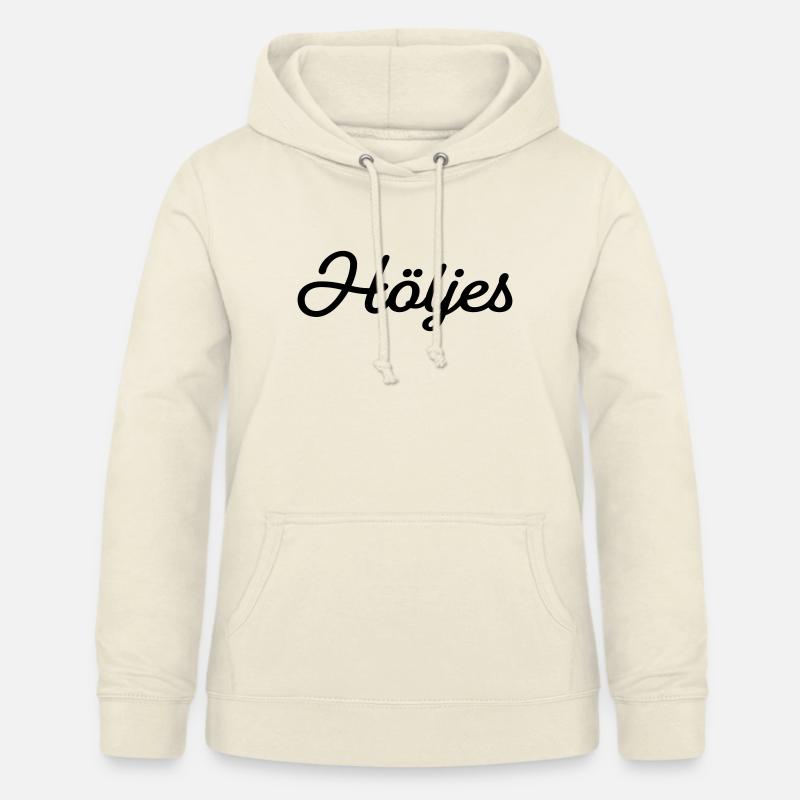 Couvercle noir - Sweat à capuche Femme - vanille