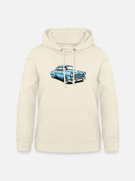 Nostalgisches Retro-Auto Design - Frauen Hoodie - Vanille-Milchshake