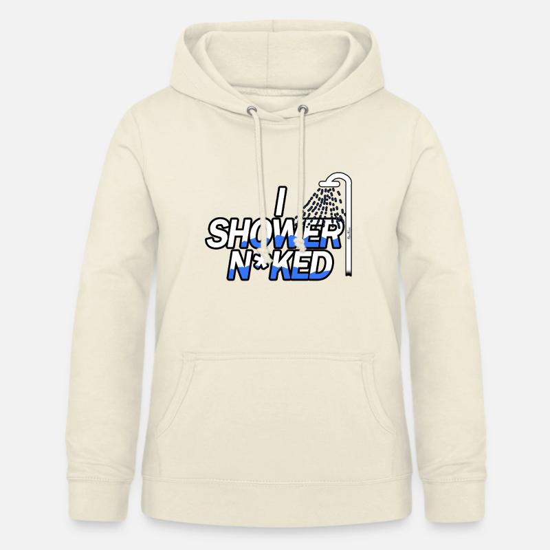 Sous la douche nue - Sweat à capuche Femme - vanille