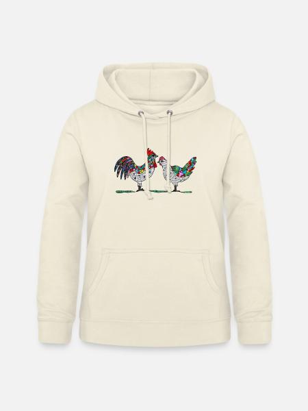 Hahn und Henne - Frauen Hoodie - Vanille-Milchshake