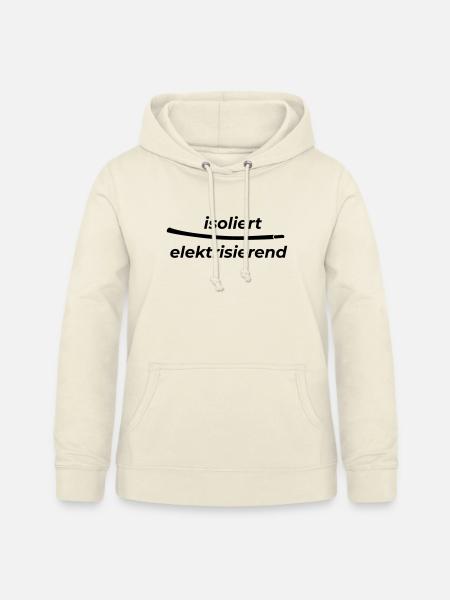 elektrisierend_isoliert - Frauen Hoodie - Vanille-Milchshake