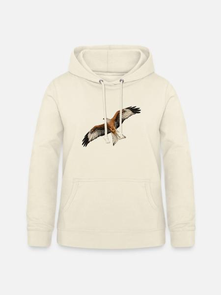 Rotmilan im Flug - Frauen Hoodie - Vanille-Milchshake
